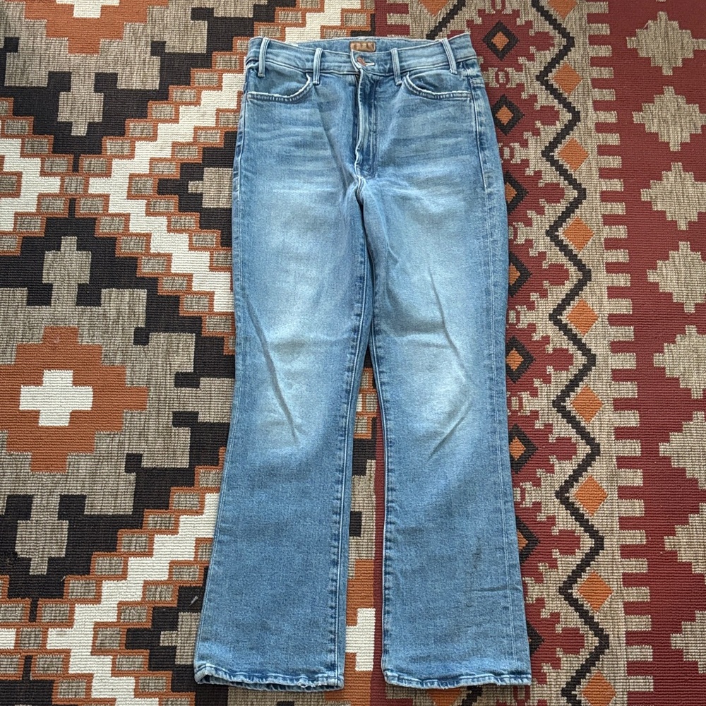 MOTHER Light Blue Flare Jeans